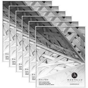 8x10 Frame White Plastic Glass (Set of 3 Frames Total!)